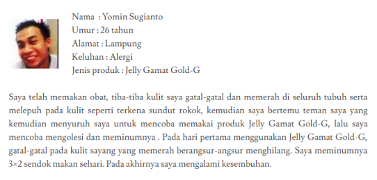 Obat Herbal Ruam Kulit Jelly Gamat Gold-G